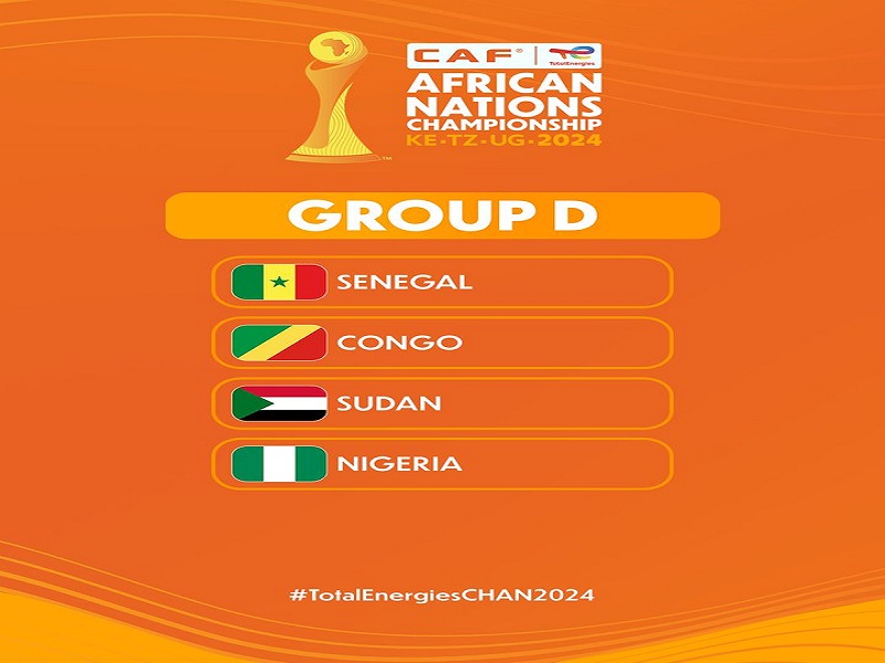 Nigeria Draws Sudan, Senegal & Congo in Group D for CHAN 2024